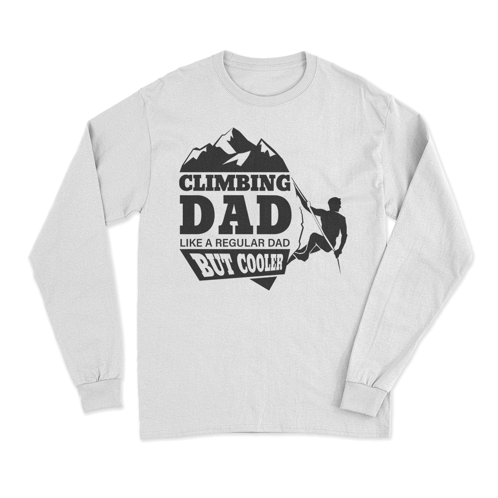 Climbing Dad Men Long Sleeve Shirt