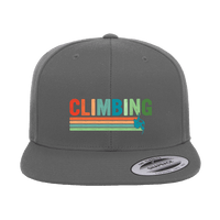 Thumbnail for Climbing Printed Flat Bill Cap