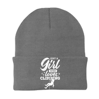 Thumbnail for Climbing Just A Girl Who Loves Climbing Embroidered Beanie