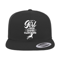 Thumbnail for Climbing Just A Girl Who Loves Climbing Embroidered Flat Bill Cap