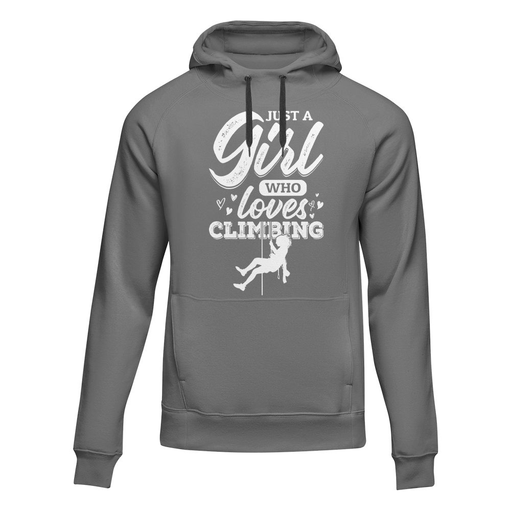 Climbing Just A Girl Who Loves Climbing Unisex Hoodie