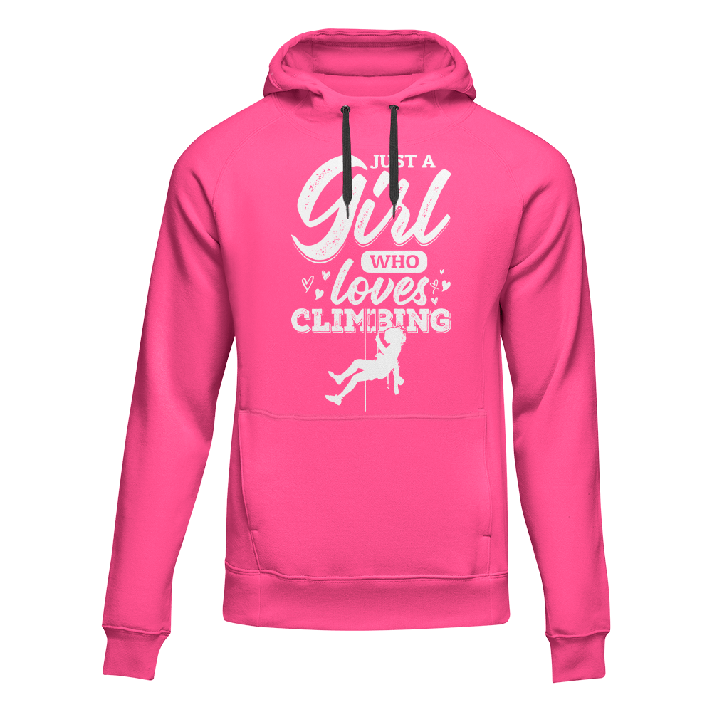 Climbing Just A Girl Who Loves Climbing Unisex Hoodie