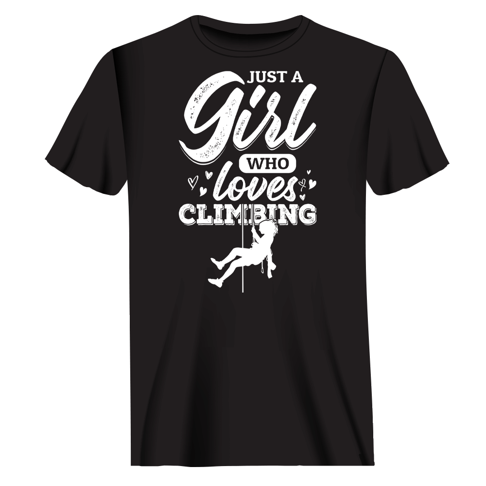 Climbing Just A Girl Who Loves Climbing Man T-Shirt
