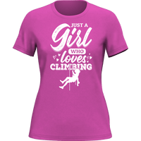 Thumbnail for Climbing Just A Girl Who Loves Climbing T-Shirt for Women