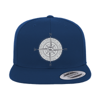 Thumbnail for Compass Camping Embroidered Flat Bill Cap