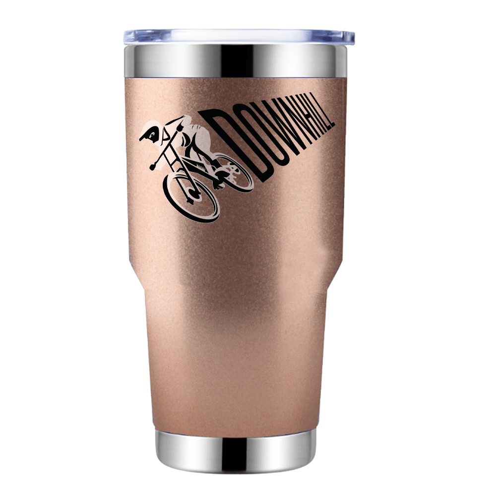 Downhill Cycling 30oz Tumbler Rosegold