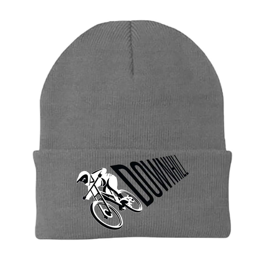 Downhill Cycling Embroidered Beanie
