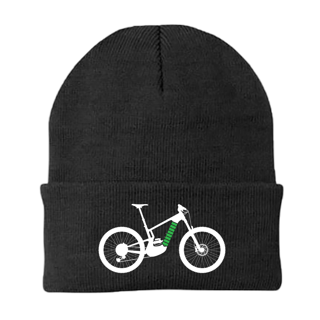 E Bike Embroidered Beanie