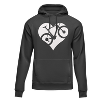 Thumbnail for Heart Bike Adult Fleece Hooded Sweatshirt