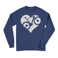 Thumbnail for Heart Bike Long Sleeve T-Shirt
