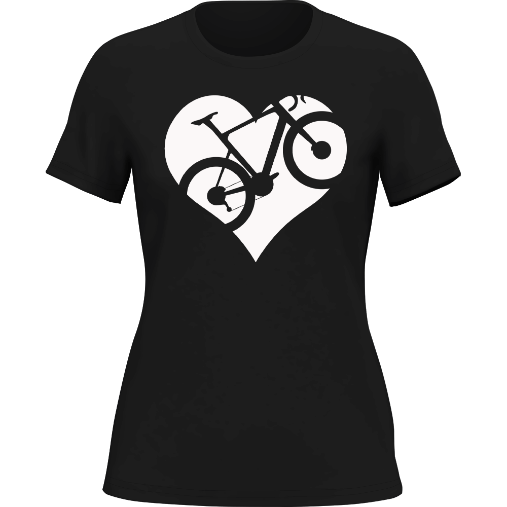 Heart Bike T-Shirt for Women