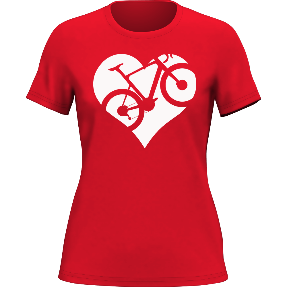 Heart Bike T-Shirt for Women