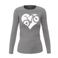 Thumbnail for Heart Bike Women Long Sleeve Shirt