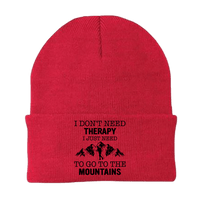 Thumbnail for Hiking I Don't Need Therapy Embroidered Beanie