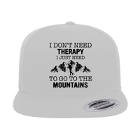 Thumbnail for Hiking I Don't Need Therapy Embroidered Flat Bill Cap