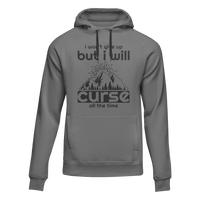 Thumbnail for Hiking I Won't Give Up But I Will Curse Adult Fleece Hooded Sweatshirt