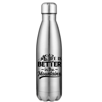 Thumbnail for Hiking Life Is Better In The Mountains Stainless Steel Water Bottle