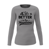 Thumbnail for Hiking Life Is Better In The Mountains Women Long Sleeve Shirt