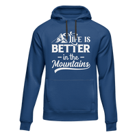 Thumbnail for Hiking Life Is Better In The Mountains Adult Fleece Hooded Sweatshirt