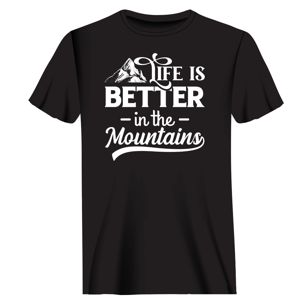 Hiking Life Is Better In The Mountains T-Shirt for Men