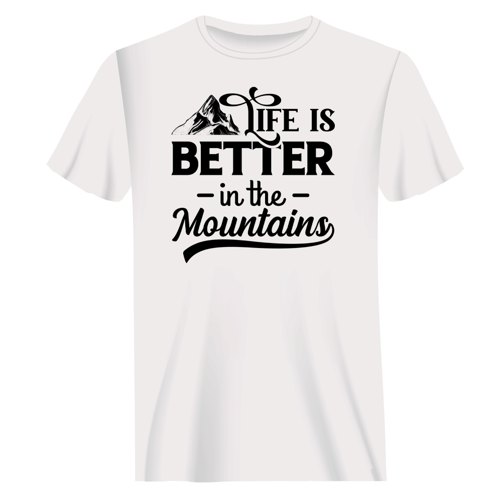 Hiking Life Is Better In The Mountains T-Shirt for Men