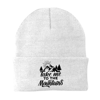Thumbnail for Hiking Take Me To The Mountains Embroidered Beanie