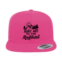 Thumbnail for Hiking Take Me To The Mountains Embroidered Flat Bill Cap