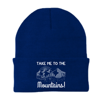 Thumbnail for Hiking Take Me To The Mountains Embroidered Beanie