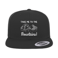 Thumbnail for Hiking Take Me To The Mountains Embroidered Flat Bill Cap