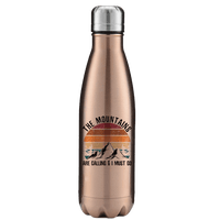 Thumbnail for Hiking The Mountains Are Calling Stainless Steel Water Bottle