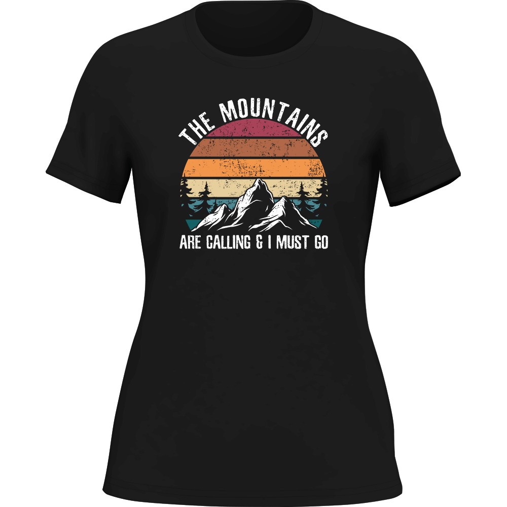 Hiking The Mountains Are Calling T-Shirt for Women
