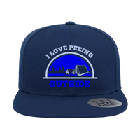Thumbnail for I Love Peeing Outside Embroidered Flat Bill Cap