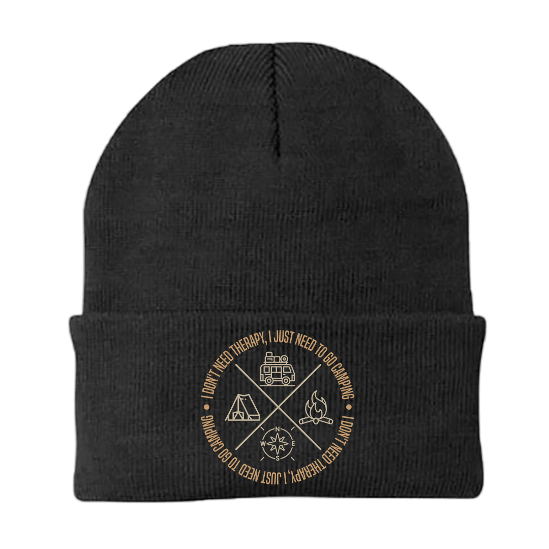 I Don't Need Therapy Embroidered Beanie