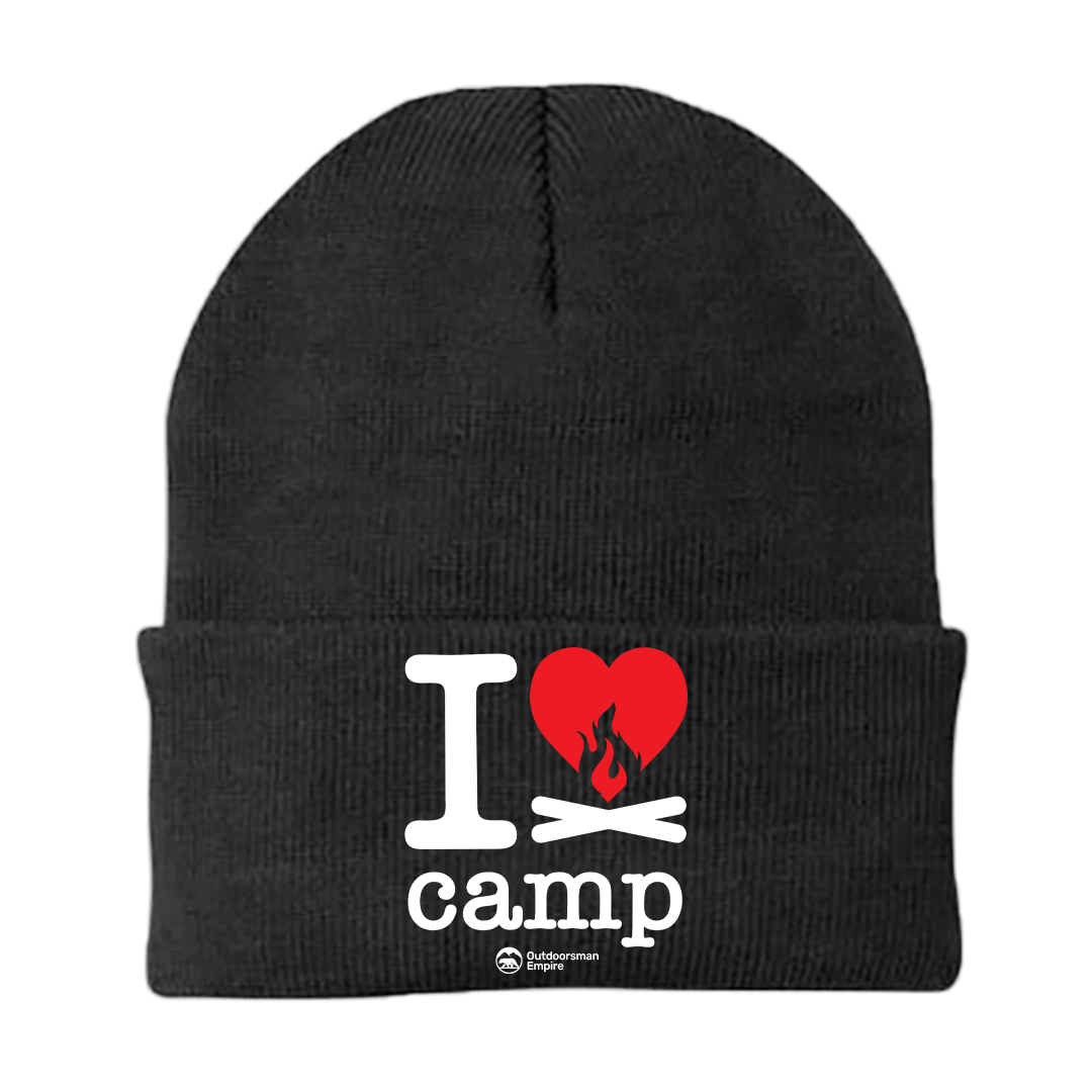 I Love Camp Embroidered Beanie