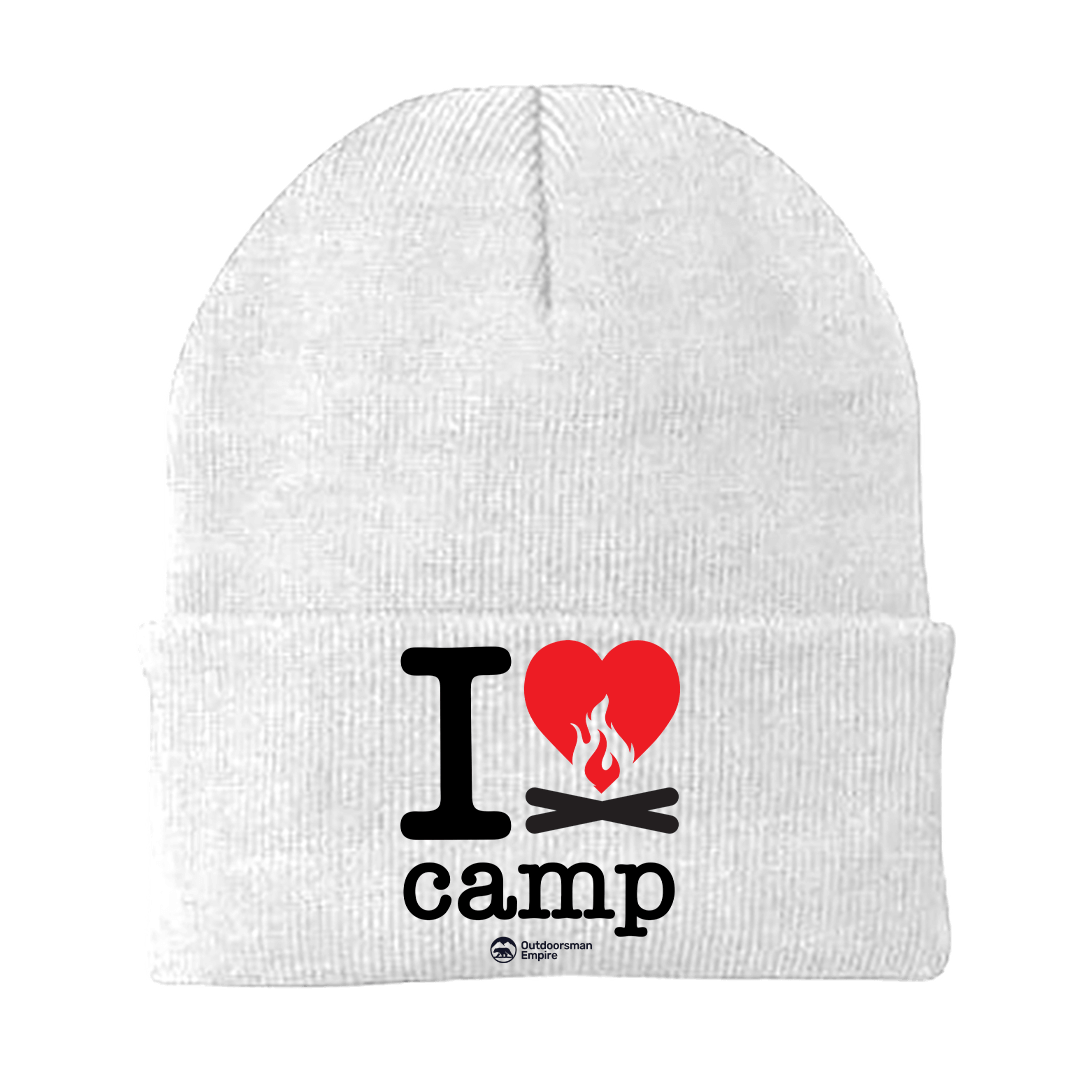 I Love Camp Embroidered Beanie
