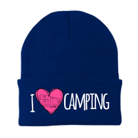 Thumbnail for I Love Camping Embroidered Beanie