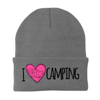 Thumbnail for I Love Camping Embroidered Beanie