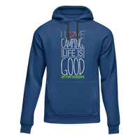 Thumbnail for I Love Camping In The Woods Adult Fleece Hooded Sweatshirt