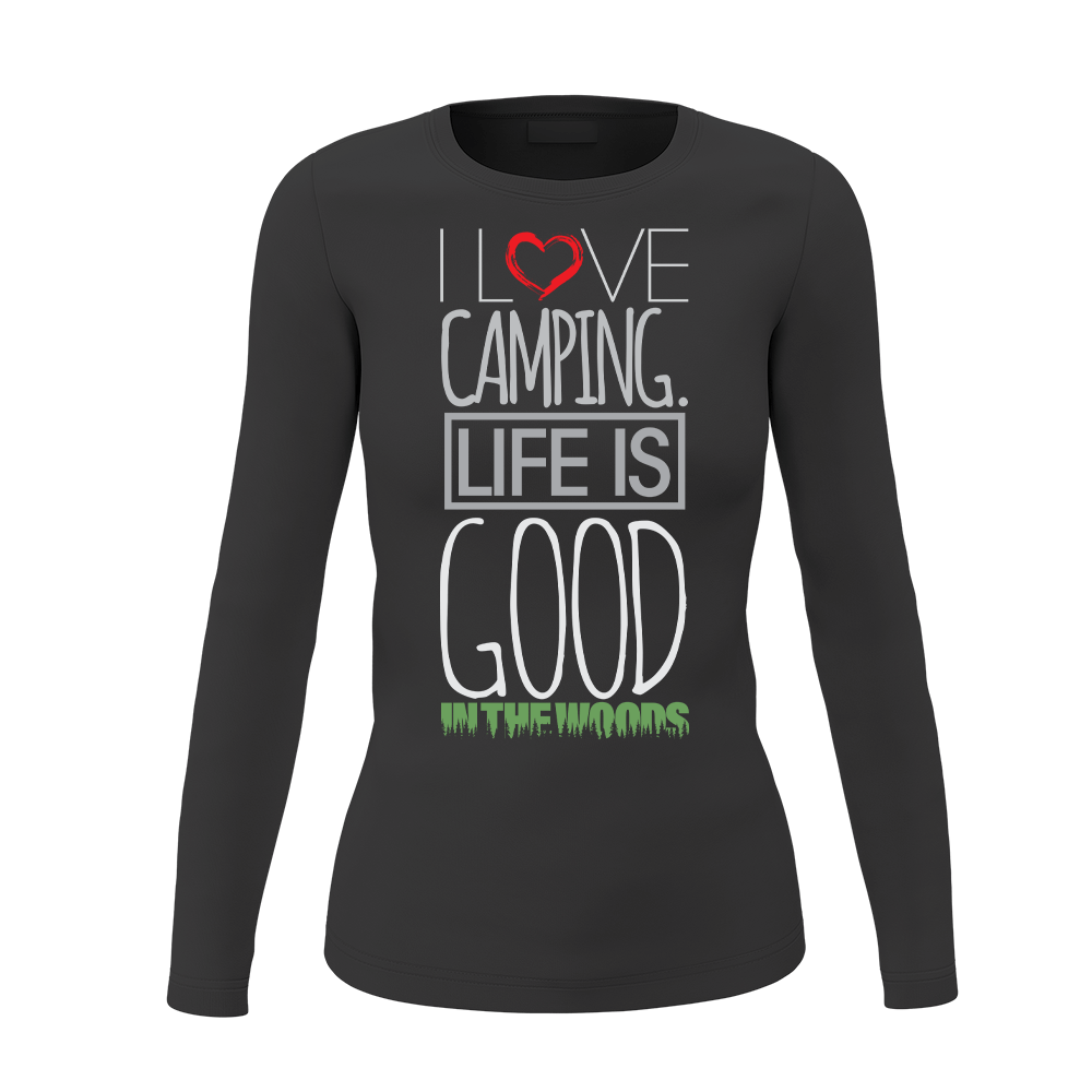 I Love Camping In The Woods Women Long Sleeve Shirt