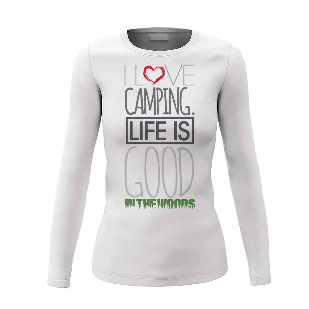 I Love Camping In The Woods Women Long Sleeve Shirt