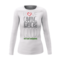 Thumbnail for I Love Camping In The Woods Women Long Sleeve Shirt