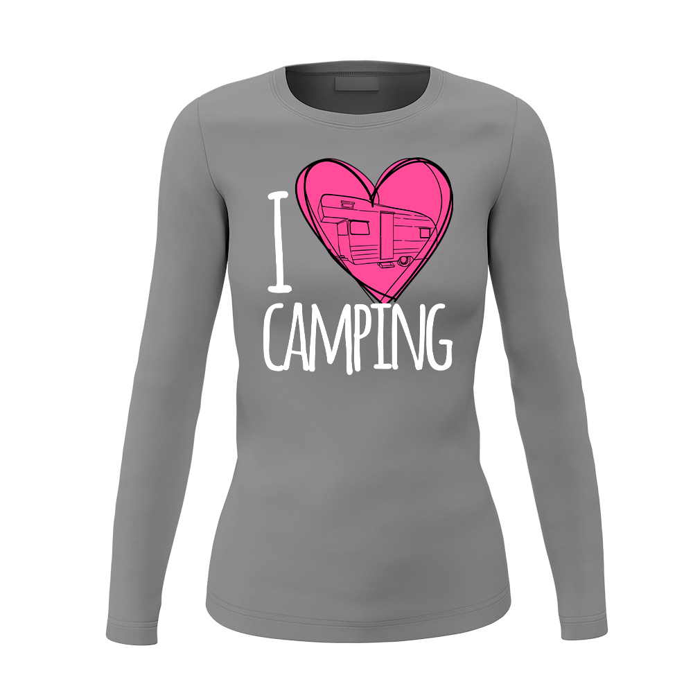 I Love Camping Women Long Sleeve Shirt