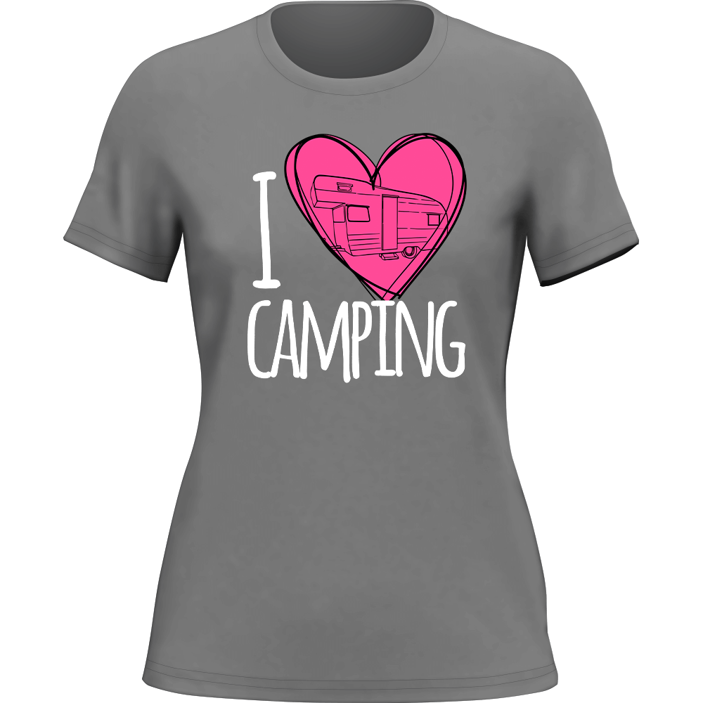 I Love Camping T-Shirt for Women