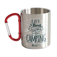 Thumbnail for Life Is Best Stainless Steel Double Wall Carabiner Mug 12oz