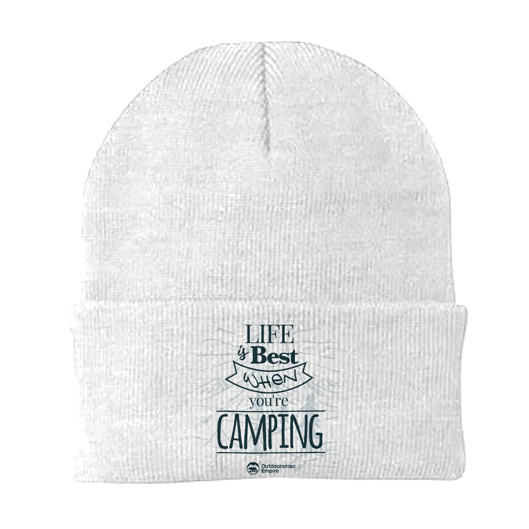 Life Is Best Embroidered Beanie