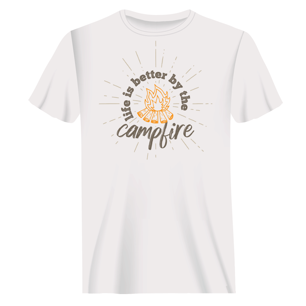 Life Is Better Campfire T-Shirt for Men