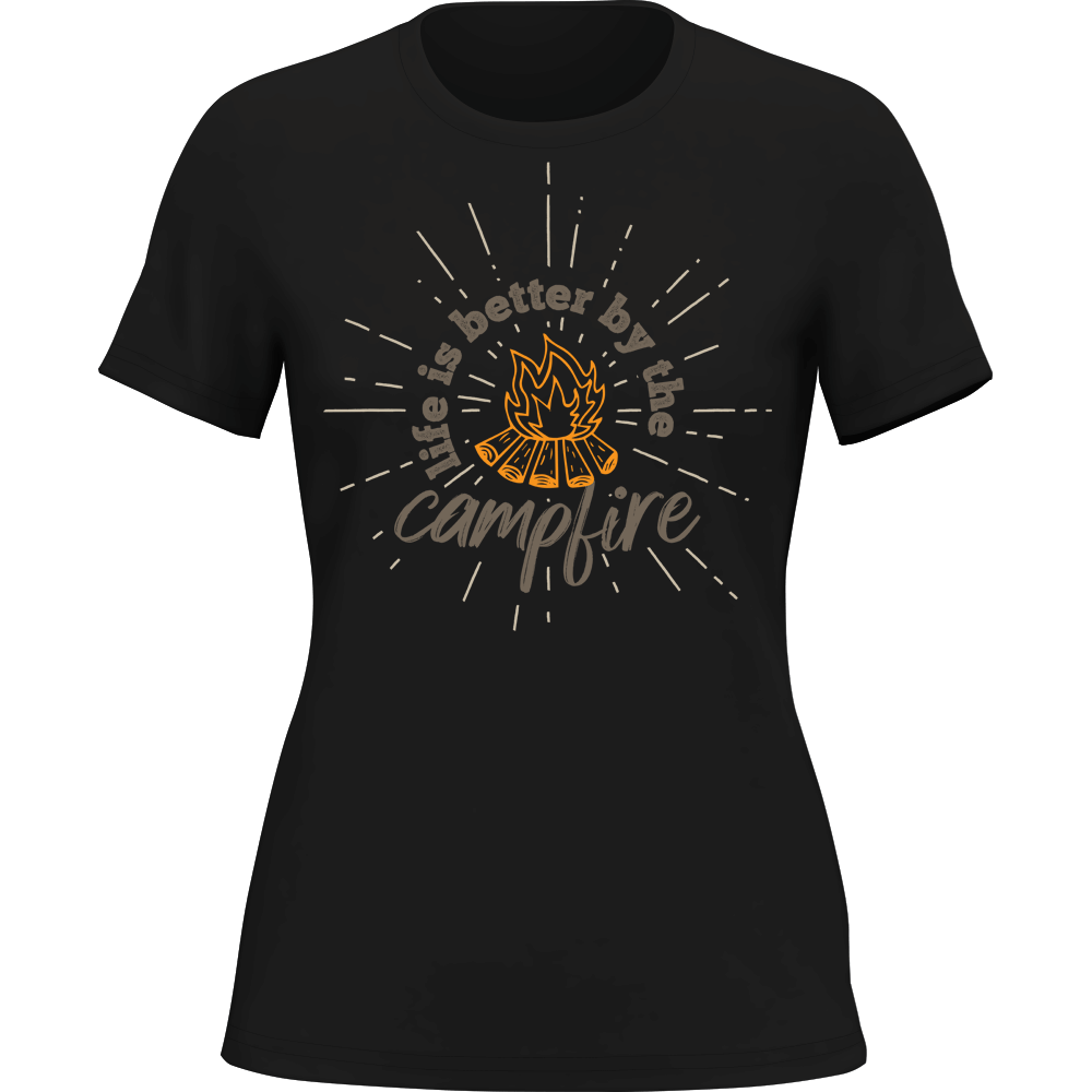 Life Is Better Campfire T-Shirt for Women