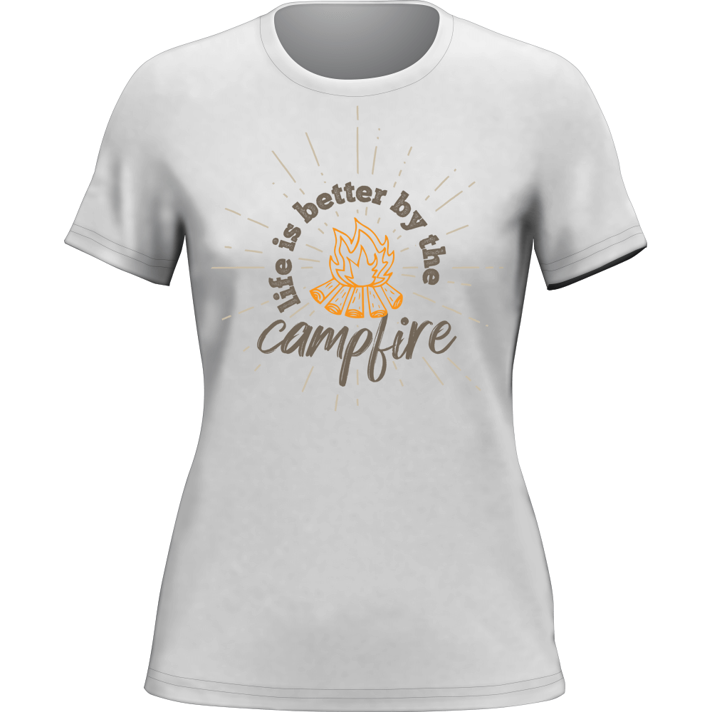 Life Is Better Campfire T-Shirt for Women