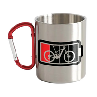 Thumbnail for Low Battery Stainless Steel Double Wall Carabiner Mug 12oz
