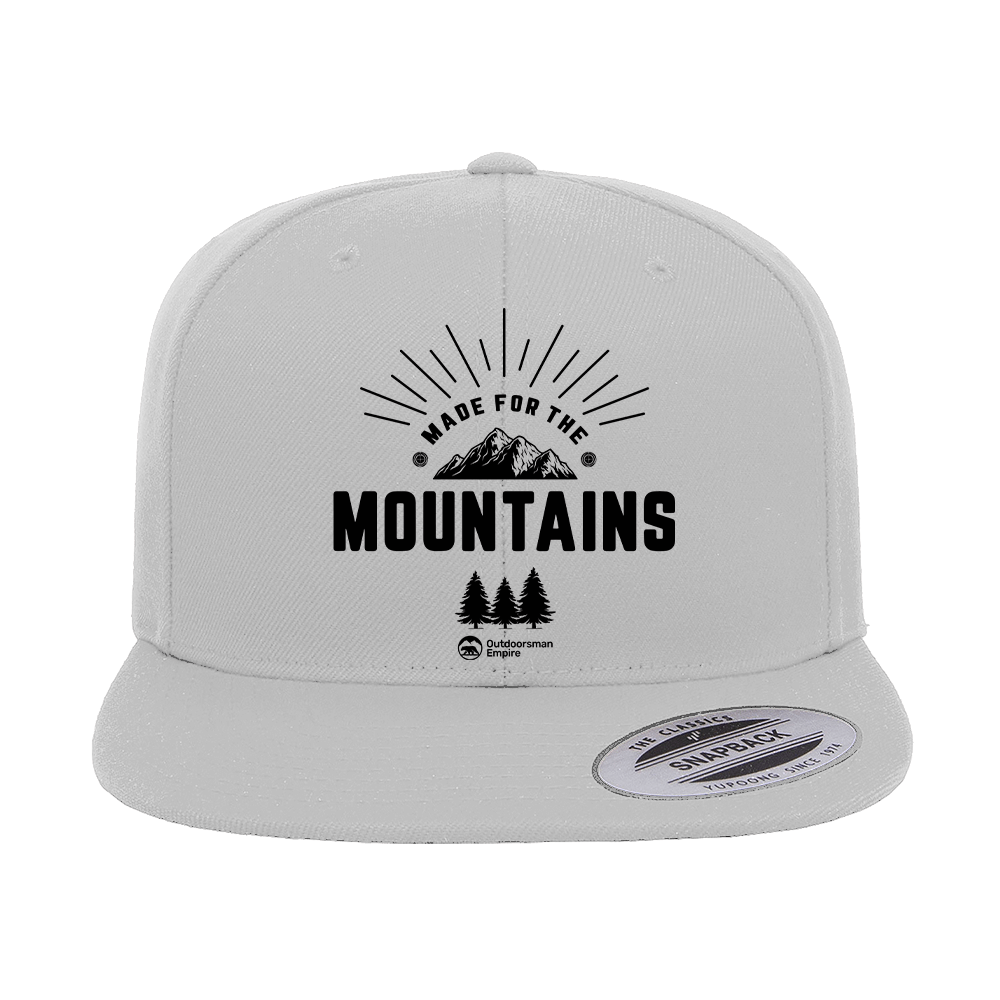 Made For The Mountains Embroidered Flat Bill Cap